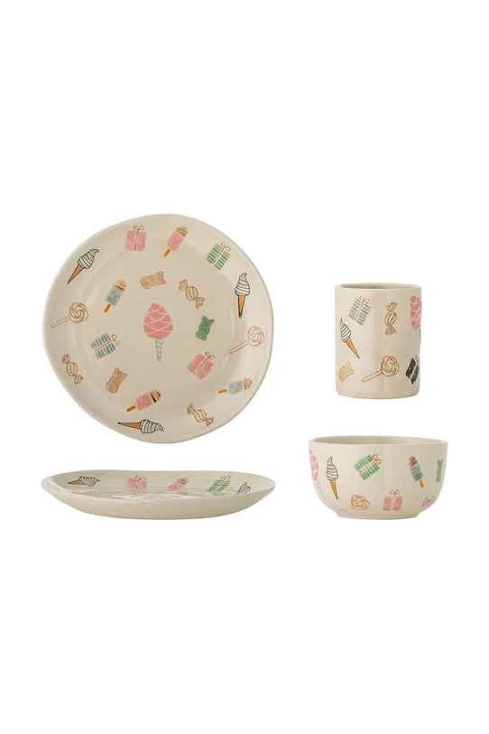 Bloomingville zestaw naczyń dla dzieci Nature 210 ml / 335 ml 3-pack multicolor 82062684