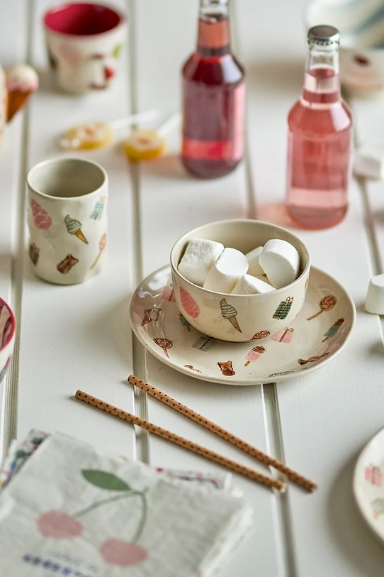 Bloomingville zestaw naczyń dla dzieci Nature 210 ml / 335 ml 3-pack 82062684 multicolor AA00