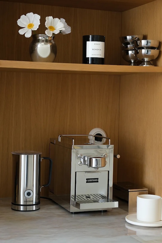 Sjostrand kávovar do kávy z nerezové oceli 25,8 x 19,2 x 33,7 cm M1.ST.EU.A šedá