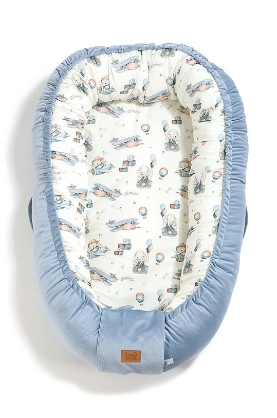 La Millou cocon pentru bebe Best Nest Velvet SIMBO by Maja Hyży M 143768.Kokon.Best.Nest. albastru AA00