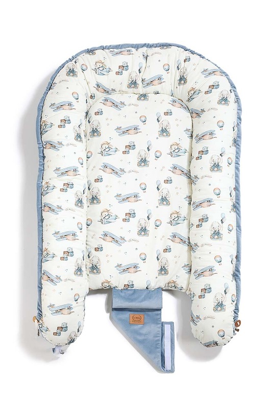 Băieți La Millou cocon pentru bebe Best Nest Velvet SIMBO by Maja Hyży M 143768.Kokon.Best.Nest. albastru