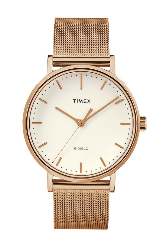 Timex zegarek TW2R26400 Fairfield złoty TW2R26400