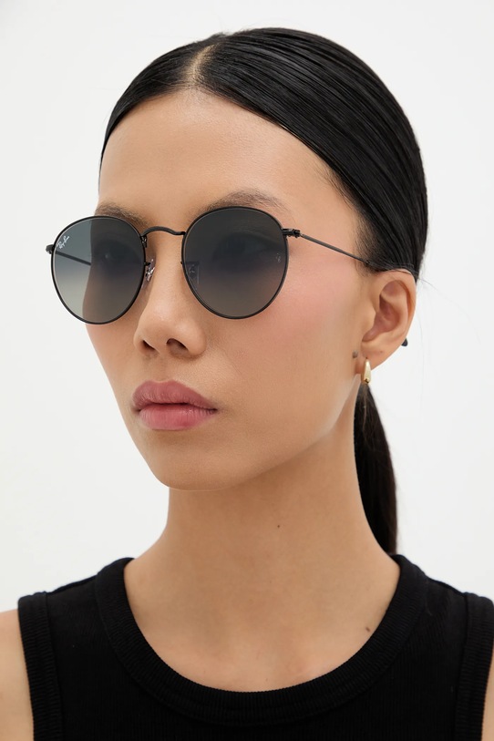 Ray-Ban - Szemüveg ROUND METAL szürke 0RB3447N.002/71.53.D