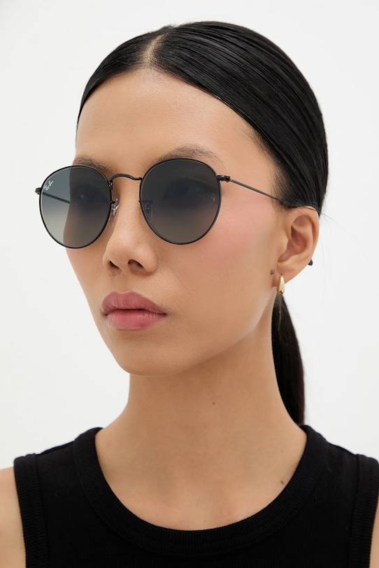 Ray-Ban - Szemüveg ROUND METAL szürke 0RB3447N.002/71.53.D