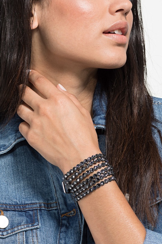 Swarovski - Bransoletka Power 5512509 czarny 5512509