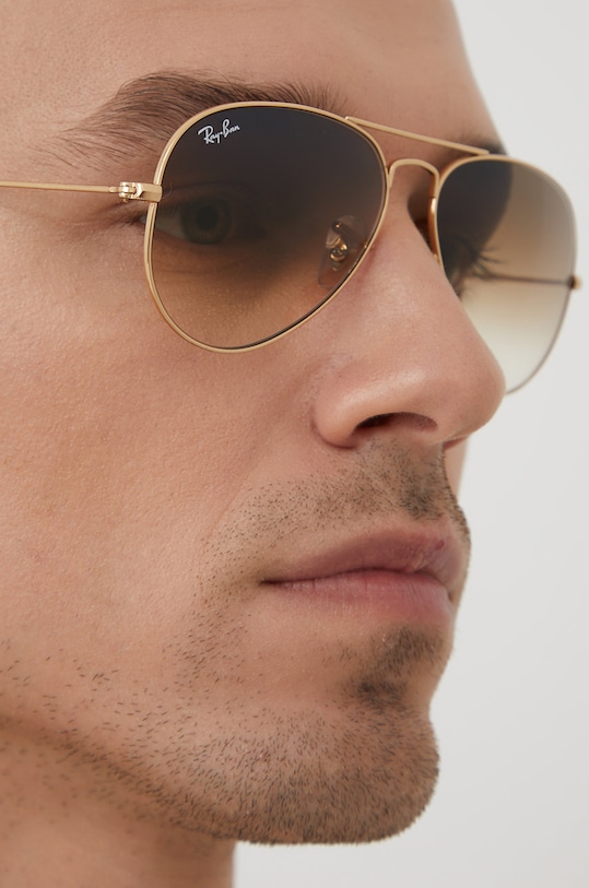 Ray-Ban - Okulary przeciwsłoneczne AVIATOR LARGE METAL 0RB3025.00151.55