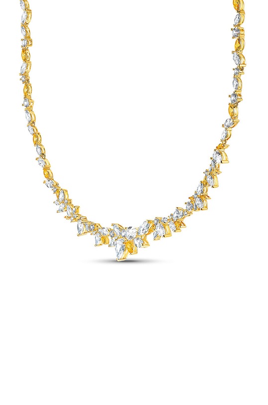 Doplňky Swarovski - Náhrdelník BOTANICAL 5535775 zlatá