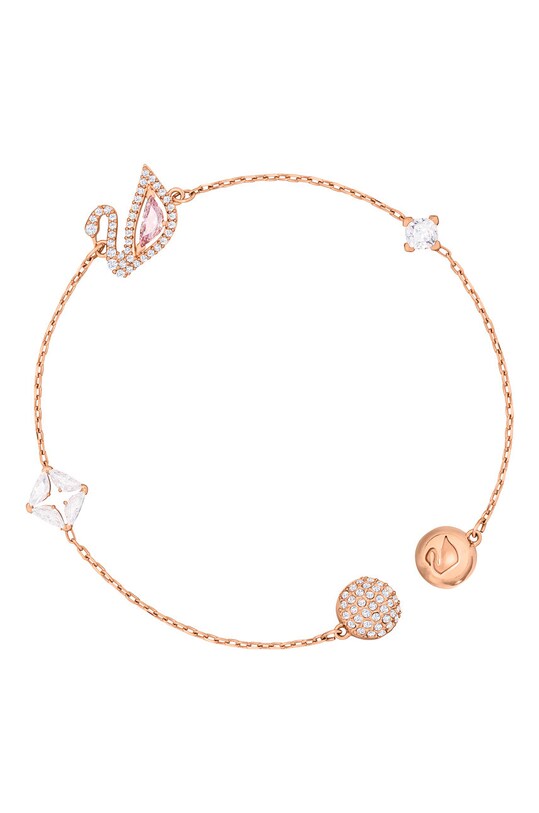 Swarovski - Náramok DAZZLING SWAN zlatá 5472271