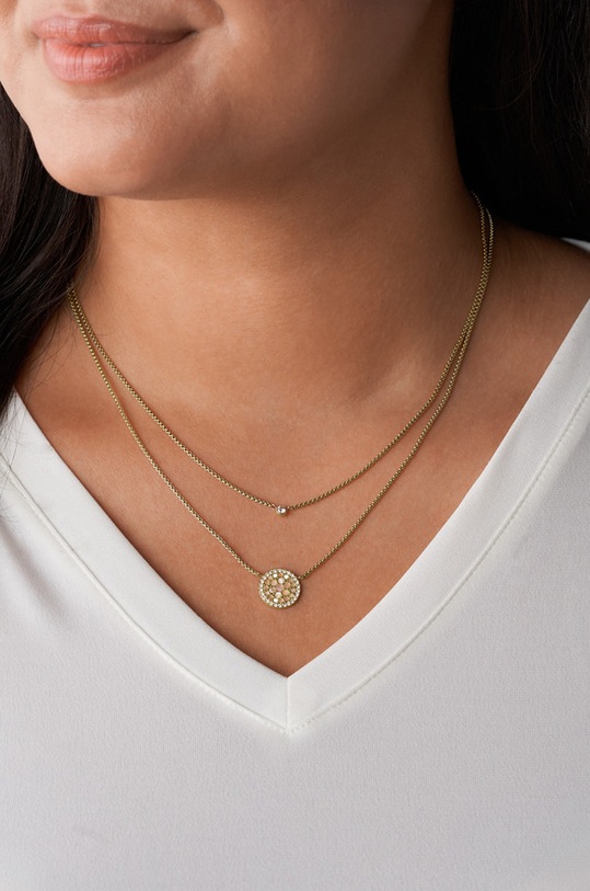 Accesorii Fossil - Colier JF03253710 aur