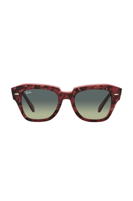 Ray-Ban okulary przeciwsłoneczne STATE STREET 0RB2186 bordowy AA00