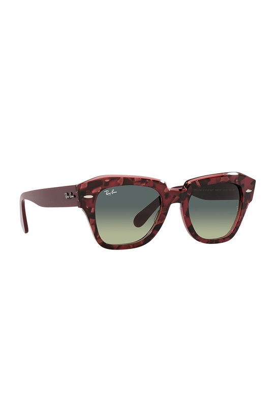 Ray-Ban okulary przeciwsłoneczne STATE STREET 0RB2186 bordowy