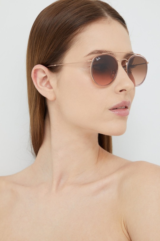 Sluneční brýle Ray-Ban hnědá 0RB3647N
