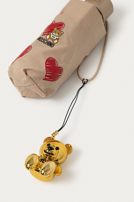 Akcesoria Moschino Parasol 8127.darkbeige beżowy
