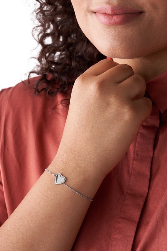 Doplňky Fossil - Náramek JF03640040 stříbrná