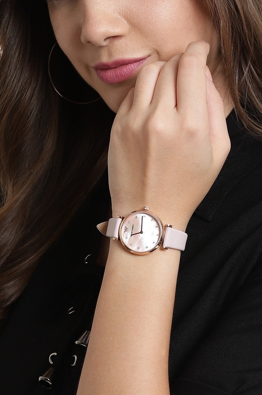 Hodinky Emporio Armani ružová AR1958