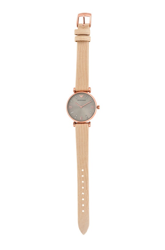 Emporio Armani Zegarek AR1681 beżowy AR1681