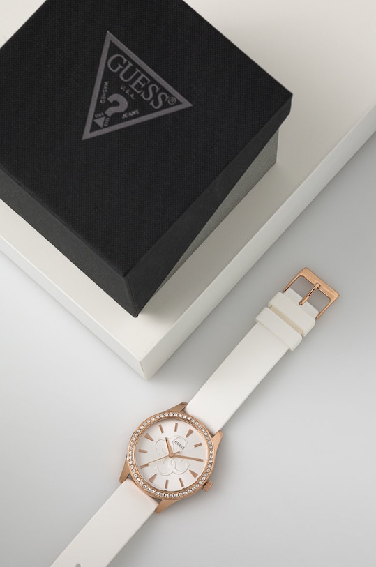Guess Zegarek GW0359L2 biały AA00