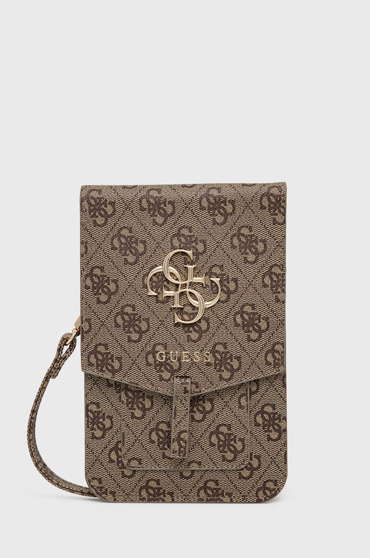 Guess Pokrowiec na telefon na telefon brązowy GUWBG4GFBR