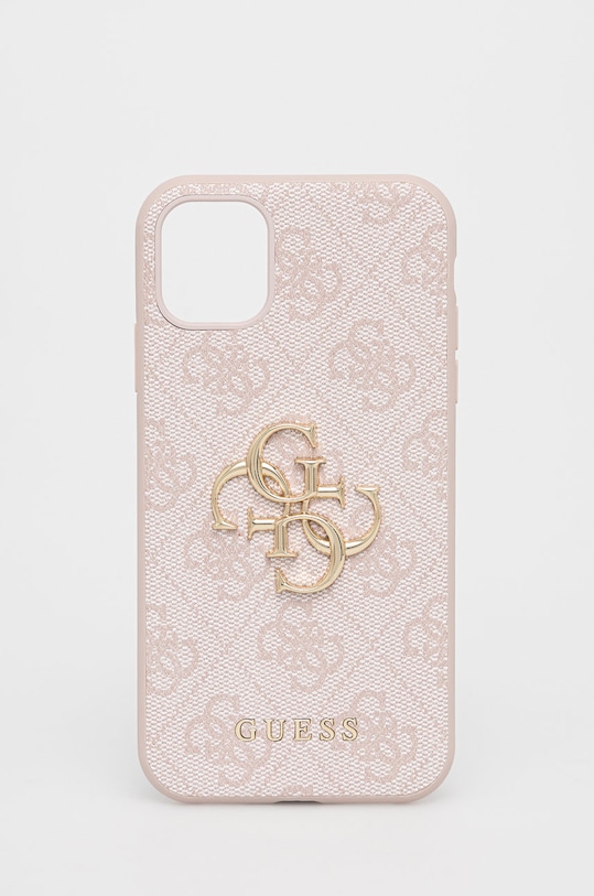 Guess Etui na telefon iPhone 11 na telefon różowy GUHCN614GMGPI