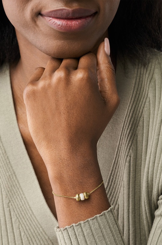 Doplnky Náramok Fossil JF03951710 zlatá