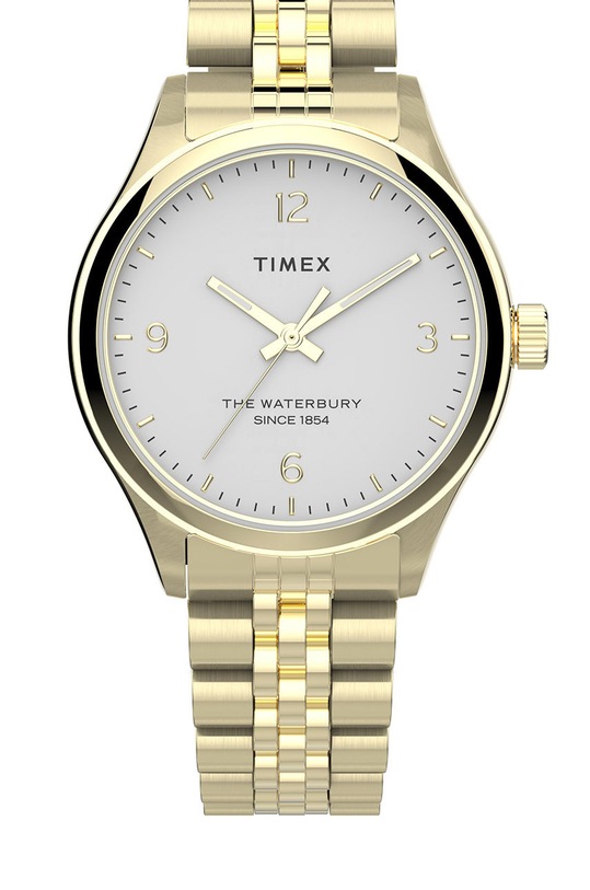 Timex zegarek TW2T74800 Waterbury Traditional złoty TW2T74800