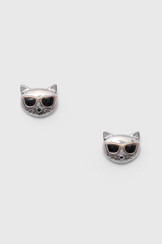Karl Lagerfeld kolczyki szary 220W3880
