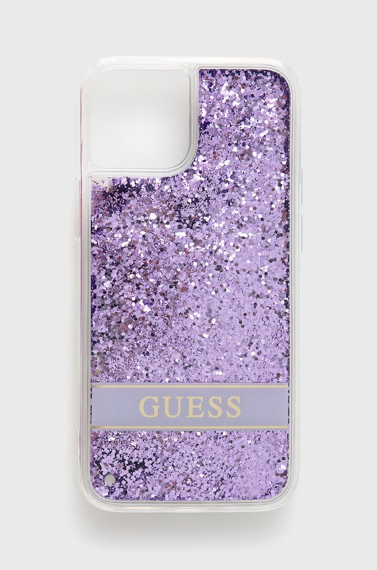 Guess etui na telefon iPhone 13 mini 5,4 na telefon fioletowy GUHCP13SLFLSU