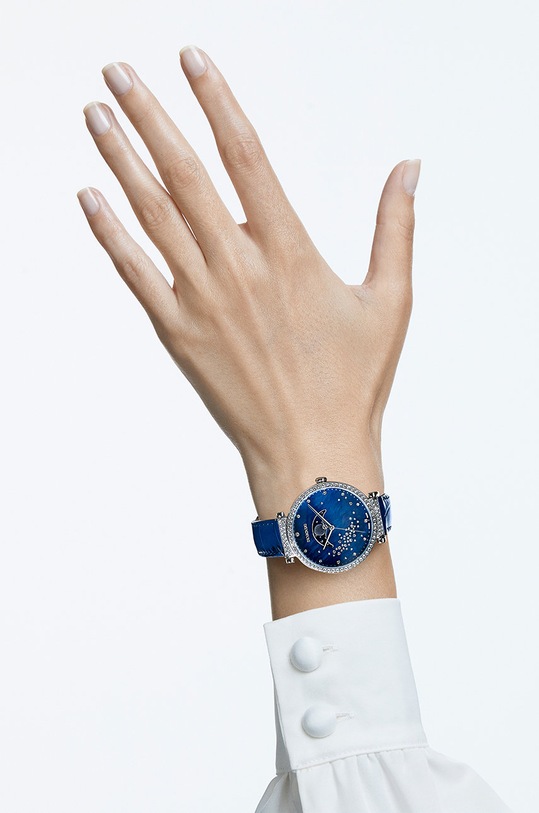 Swarovski zegarek 5613320 PASSAGE MOON PHASE 5613320 granatowy