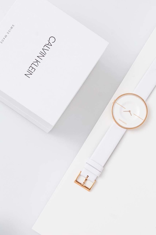 Calvin Klein zegarek KAG236L2 biały AA00