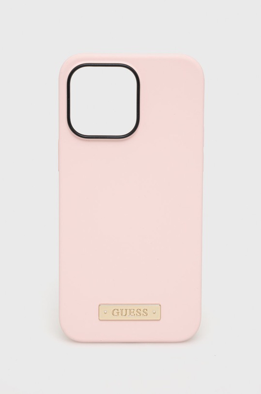 Guess etui na telefon iPhone 14 Pro Max 6,7" na telefon różowy GUHMP14XSBPLP