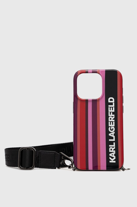 Θήκη κινητού Karl Lagerfeld Iphone 14 Pro 6,1" για tablet ροζ KLHCP14LSTSTP