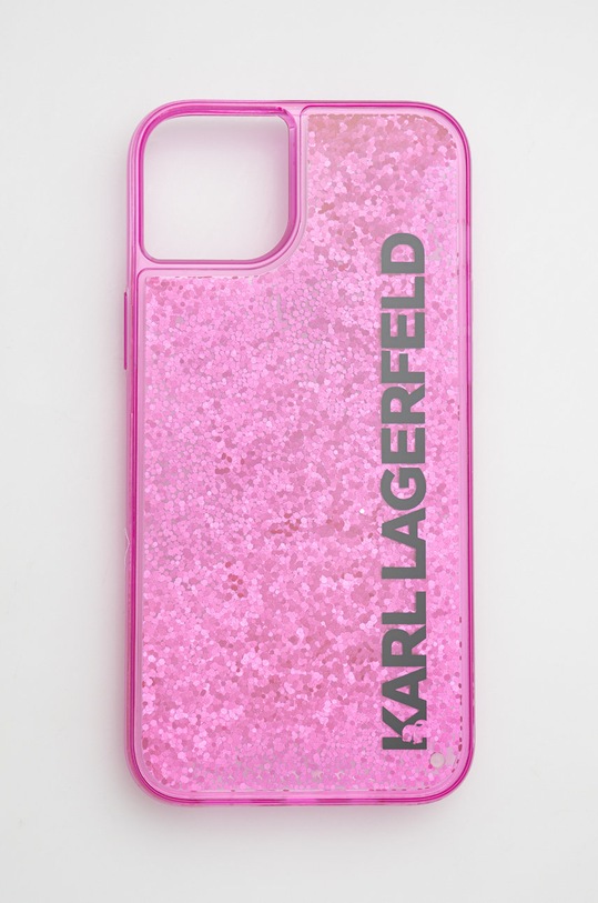 CG MOBILE Karl Lagerfeld KLHCP14SLBKLCP - Custodia rigida per iPhone 14