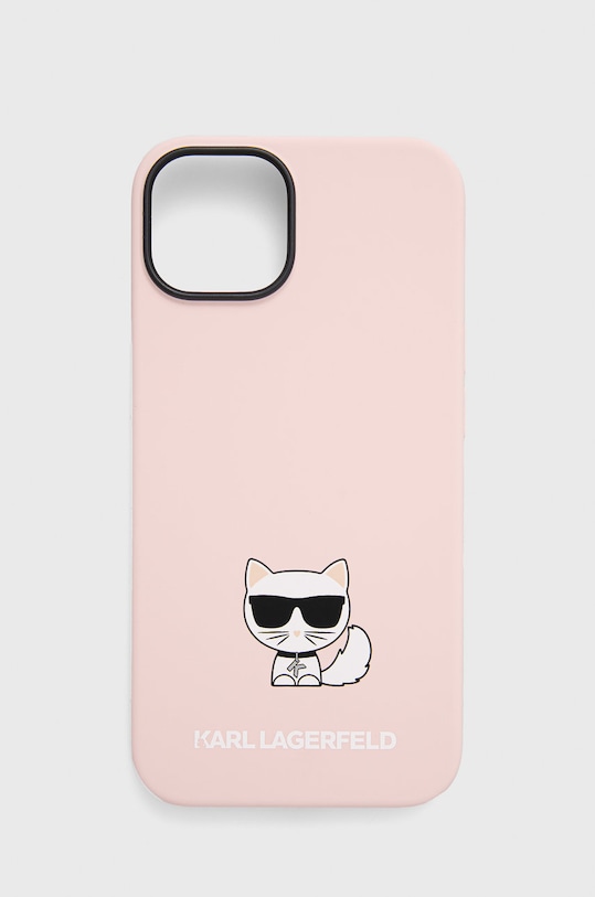 Karl Lagerfeld etui na telefon iPhone 14 6,1" na telefon różowy KLHCP14SSLCTPI