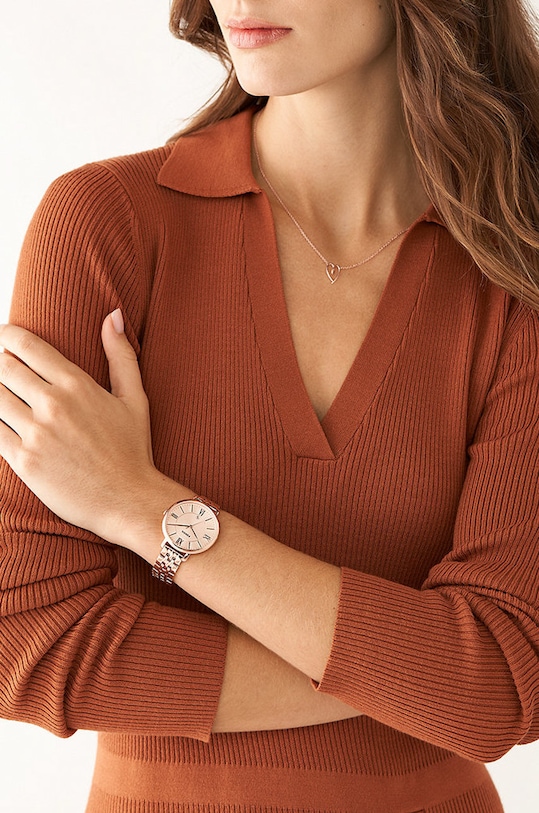 Fossil zegarek, naszyjnik i kolczyki ES5252SET