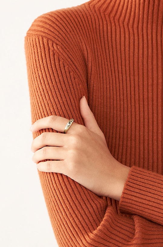 Δαχτυλίδι Fossil JF04239710 χρυσαφί