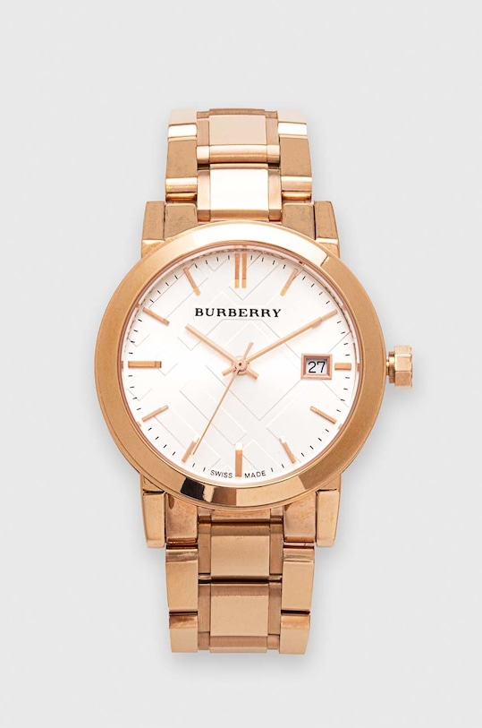 Hodinky Burberry zlatá BU9104