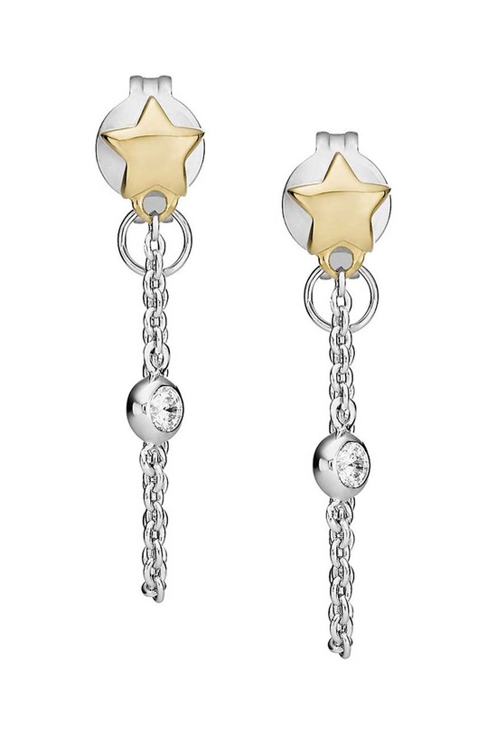 Fossil kolczyki srebrny JFS00559998