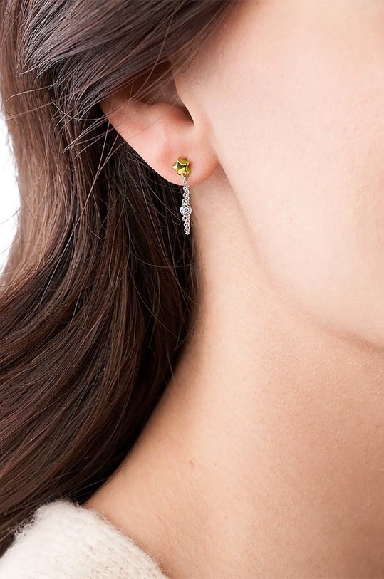 Akcesoria Fossil kolczyki JFS00559998 srebrny