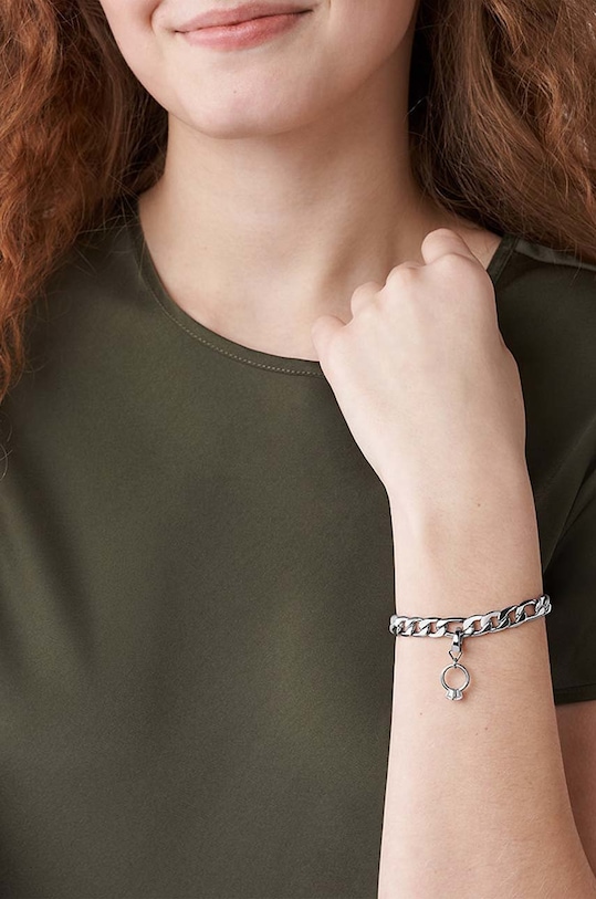 Fossil przypinka srebrny JF03977040