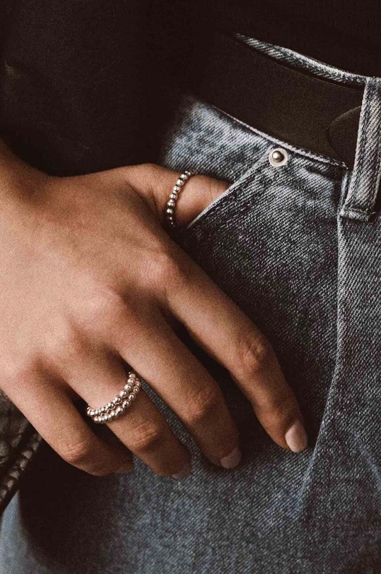 Akcesoria No More pierścionek srebrny RG32SS srebrny