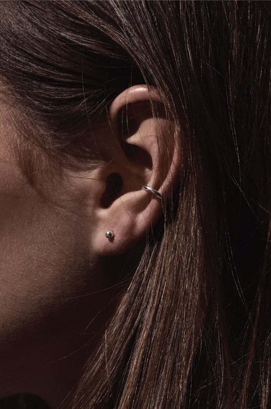 Accesorii No More cercel din argint EC01SSSM argintiu