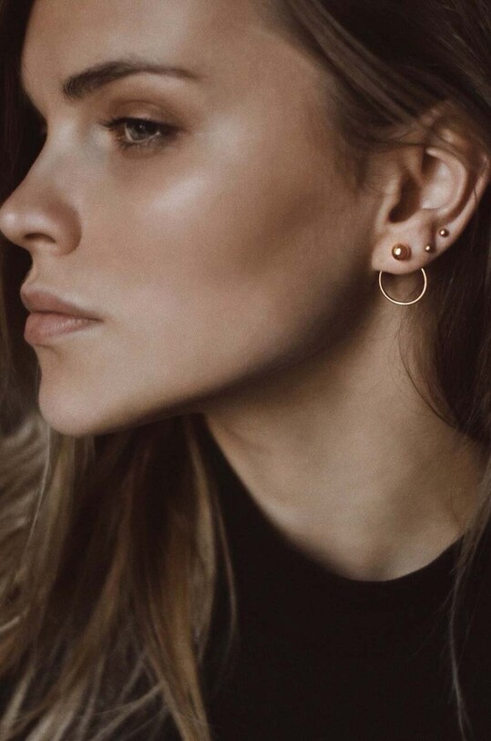 Позлатена сребърна обица No More ER66GSPR злато AA00