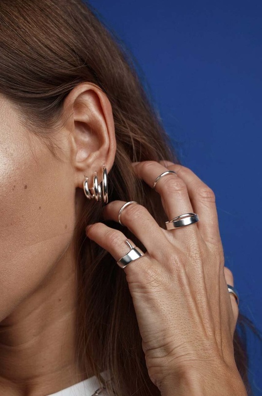 Doplňky Stříbrné náušnice No More ER54SSPR stříbrná