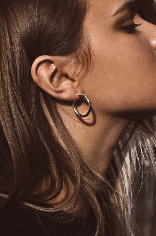 No More kolczyki srebrne srebrny ER55SSPR