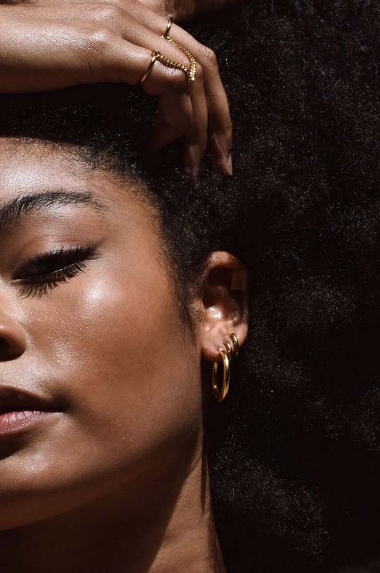 Accesorii No More cercei din argint placat cu aur ER55GSPR aur