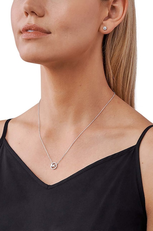 Michael Kors colier si cercei din argint MKC1260AN040 argintiu