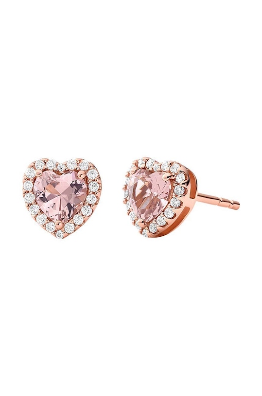 Ασημένια σκουλαρίκια Michael Kors ασήμι χρυσαφί MKC1519A2791