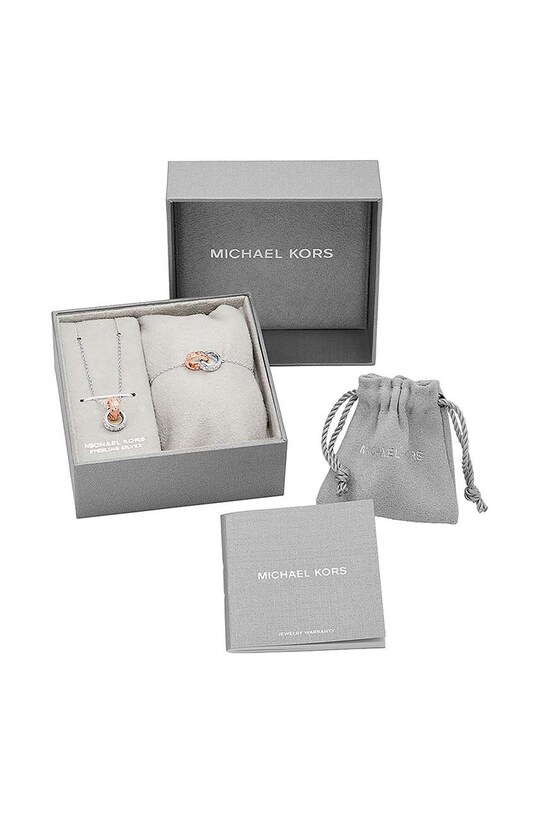 Кольє та браслет Michael Kors MKC1614SET срібний