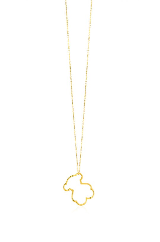Позолочене кольє Tous PEND AU SILHOUETTE BEAR Silueta позолота золотий 1000135600