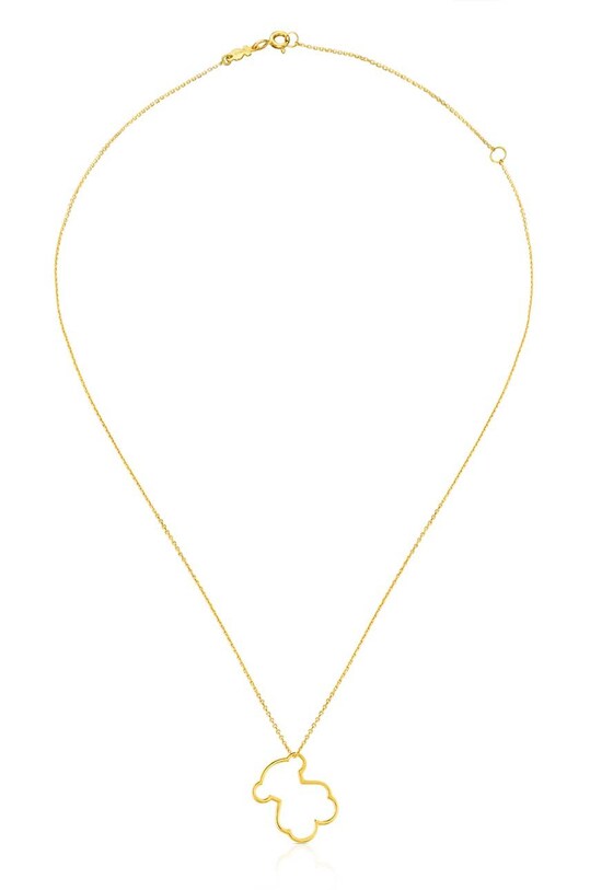 Аксесуари Позолочене кольє Tous PEND AU SILHOUETTE BEAR Silueta 1000135600 золотий